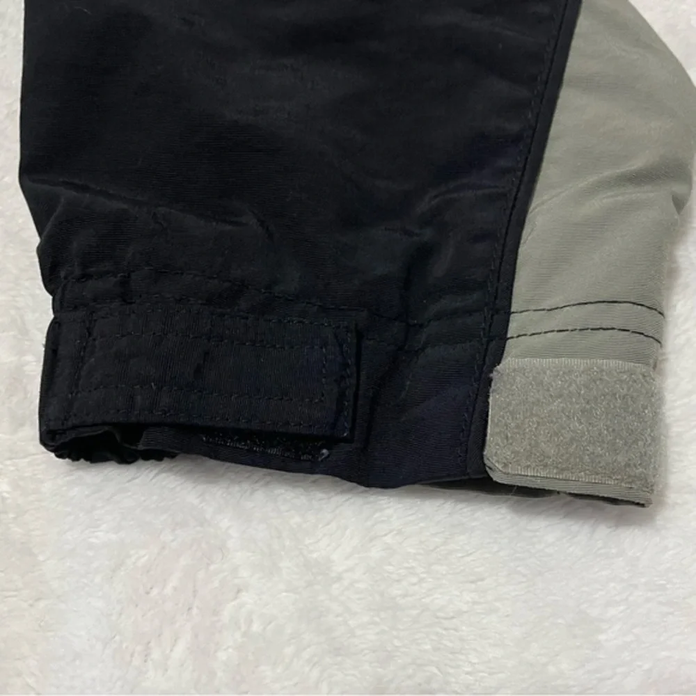 Gap Black Tan Jacket Youth Boys Size‎ XL Hide Away Hood / Many Pockets